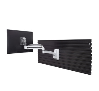 Kontour K1S Dynamic Slatwall Mount, 1 Monitor, White