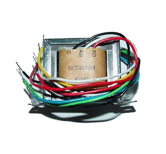 Transformer with 0.6, 1.25, 2.5, 5, 10W Power Selector