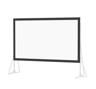 F/F HD DLX DV 11X19 -- Heavy Duty Fast-Fold Deluxe Screen System - HDTV (16:9) - Dual Vision - 120 x 216 - No Case, No Legs