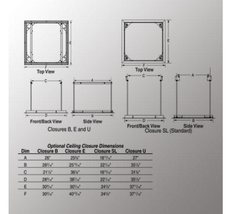 (SL) Ceiling Closure Panel - White