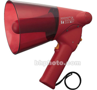 Splash-proof Handheld Megaphone with Siren, Red