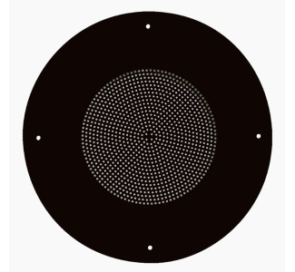 General Purpose Steel Baffle 8 inch - Black