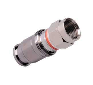 C-Tec2 RG6 F Plugs for Non-Plenum Single, Dual, Tri or Quad Shield Formats, Nickel