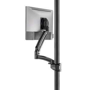 Kontour K1P Dynamic 1 Monitor Reduced Height Pole Mount, Black
