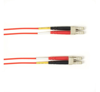 OM3 50/125 Multimode Fiber Patch Cable OFNP Plenum LC-LC RD 30M