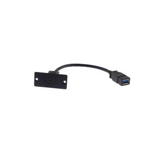 USB-C Single Wall-Plate Insert, Black