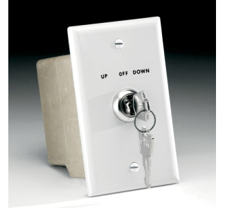 SWITCH ASSY KEY LOCK WHITE -- Key Operated 110 Volt Switch