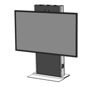Heavy-duty Fixed Lift for Single XL TV's and Interactive Displays