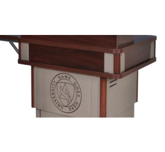Customized Lower Logo Panel for Honors Lectern