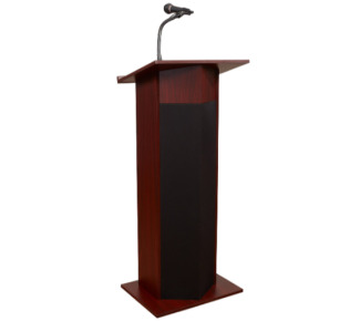 Oklahoma Sound Power Plus Lectern, Mahogany