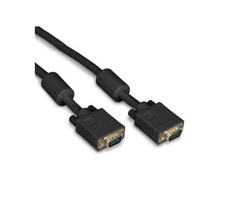 3FT VGA Video Cable with Ferrite Core, Black, Male/Male