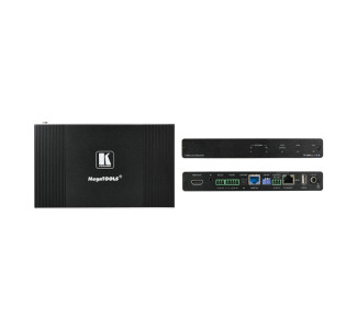 4K HDR HDMI Receiver with Ethernet, RS-232, IR, ARC and Stereo Audio Routing over PoE Extended-Reach HDBaseT 2.0