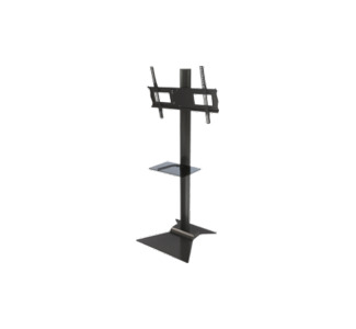 Floor stand with metal shelf for 37