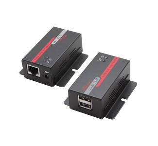 USB 2.0 over UTP Extender with 2-Port Hub