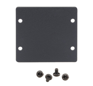 Double Blank Slot Cover Plate/Wallplate Insert, Gray