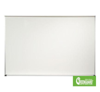 Porcelain Steel Markerboard with Deluxe Aluminum Trim, 4'H x 4'W
