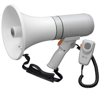 Handheld Megaphone with 400m Audible Range, Light Gray