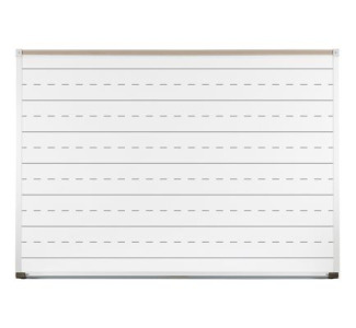 Music Line Board with Anodized Aluminum Trim, 4'H x 6'W