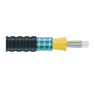 Custom BK OM3 MM Fiber Bulk Cable IN/OUT Dist OFNP 12Strand