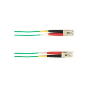 OM4 50/125 Multimode Fiber Optic Patch Cable OFNR PVC LCLC GN 10M