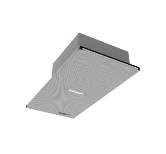 PoE+ Indoor 1' x 2' Suspended Ceiling Mount IP Loudspeaker with Paging Microphone and LED Flasher