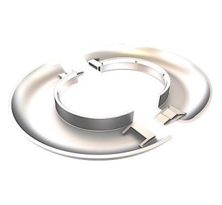 Decorative Escutcheon Plate, White