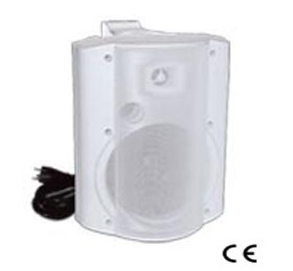 2-Way Amplified Surface Mount Speaker, 6-inch Woofer, White