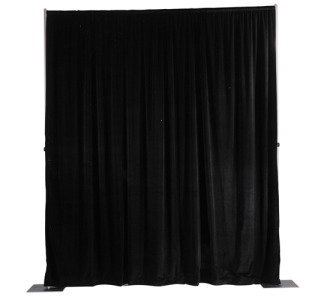 DRAPE PANEL BGS BLK 4'X13' UV -- Pipe And Drapery Background System (Drape Panel Bgs Blk 4'X13' UV)