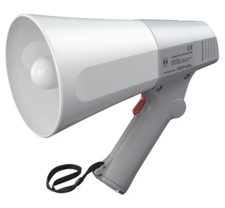 Compact Handheld Megaphone, Light Gray