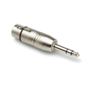 Adaptor, XLR3F to 1/4-in TRS