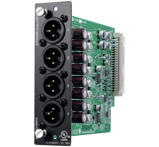 4-channel Line Output Module with XLR Connectors