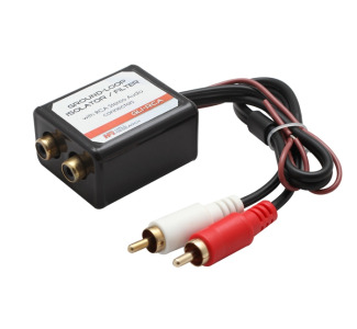 Stereo Audio Ground-Loop Isolator and Filter with RCA Connectors