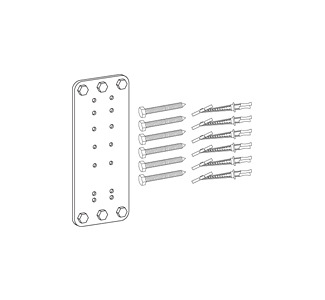 Steel Stud Wall Mounting Kit