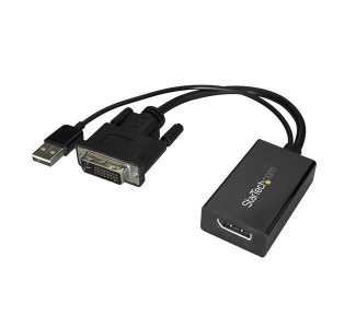 DVI to DisplayPort Adapter with USB Power