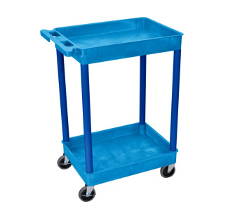 Multipurpose Tub Cart, 2 Shelves