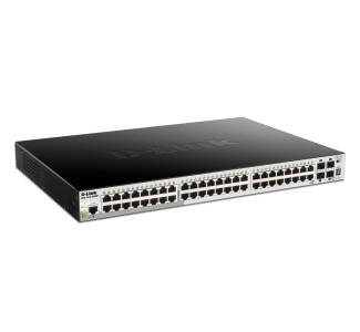 48-port Gigabit Stackable Smart Managed PoE Switch with 4 10GbE SFP+ Ports, 370W PoE Budget