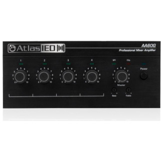 4-Input, 60-Watt Mixer Amplifier with Global Power Supply