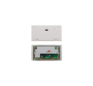 HDMI over Extended Range HDBaseT Twisted Pair Receiver Decora-style Active Wallplate, White