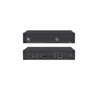 4K60 4:2:0 HDMI MM/SM Fiber Optic Transmitter with USB, Ethernet, RS-232, IR and Stereo Audio over Ultra-reach HDBaseT 2.0