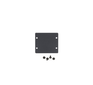 Double Blank Slot Cover Plate/Wallplate Insert, Black