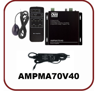 70V/40W Digital Mini Amplifier with EQ Control MIC Mixer Function and Remote Control