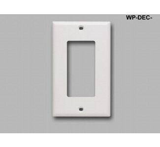 Single-gang Wall Plate, White