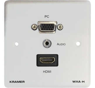 Kramer WXA-H Passive Wall Plate - 15-pin HD, 3.5mm Audio & HDMI
