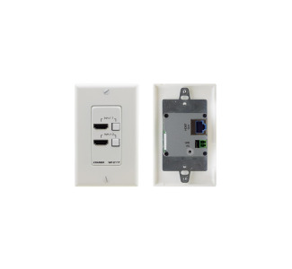 4K60 HDCP 2.2 HDMI Wallplate Auto Switcher/PoE Acceptor, White