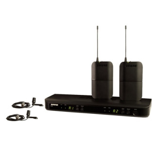Shure Wireless Dual Presenter System with two CVL Lavalier Microphones