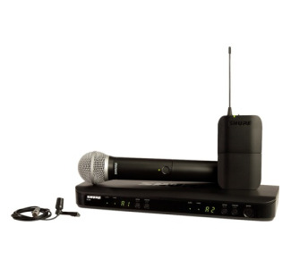 Shure Wireless Combo System with PG58 Handheld and CVL Lavalier