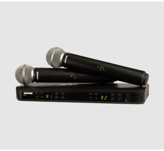 Shure Wireless Dual Vocal System with two SM58