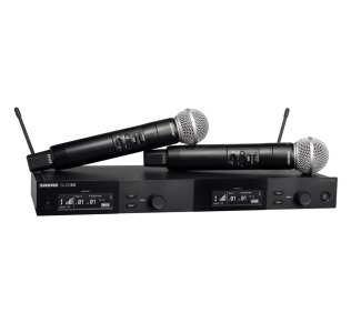 Shure Dual Wireless System with 2 SLXD2/SM58 Handheld Transmitters