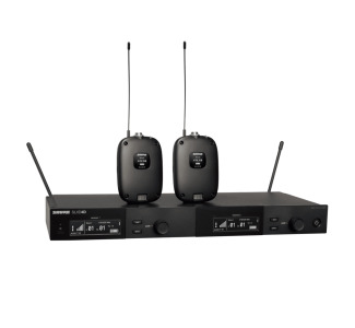 Shure Dual Wireless System with two SLXD1 Bodypack Transmitters