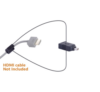 Digitalinx HDMI Adapter Ring Assembly with Mini-DisplayPort Male to HDMI Female Cable, Security Clamp